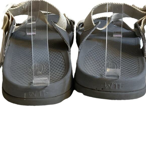Chaco's Chillos Women's Slide Sandal Cream Adjustable Straps Gray Sole Size 11 - Picture 3 of 13
